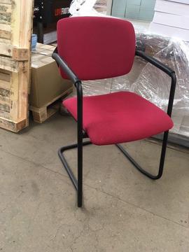 Black & Red Stack Visitor Chair x4