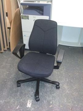 Tortoiseshell grey designer chair- adjustable arms