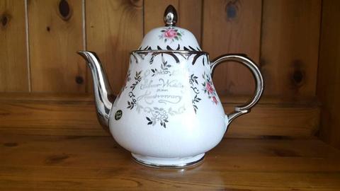 Silver Wedding Anniversary Teapot By Arthur Wood