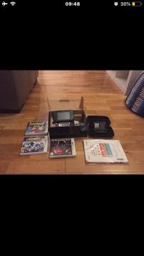 NINTENDO 3DS COSMOS BLACK WITH FREE CASE + STYLUS AND 4 GAMES