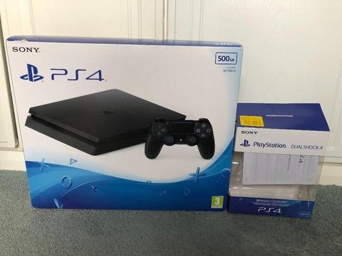 REDUCED - Sony Playstation Slim PS4, x2 Official Controllers and games. Excellent condition