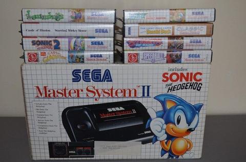 Sega Master System 2 with built-in Sonic the Hedgehog and 8 other games