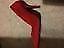 Ladies shoes size 5 red court shoes, suede