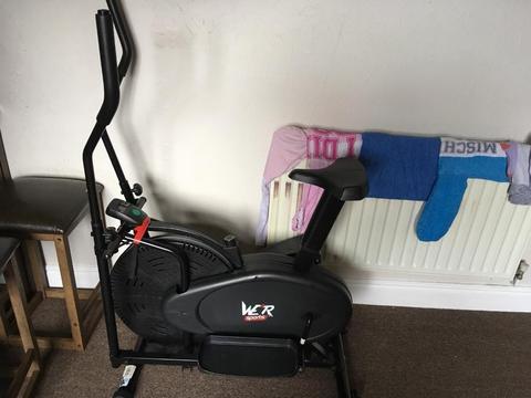 Cross trainer and exercise bike