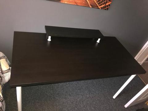 Ikea Linnmon Desk with Ekby Jarpen Shelf