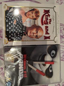 Brand New Kung Fu Pana & The King & I DVD's, Still In Wrapper