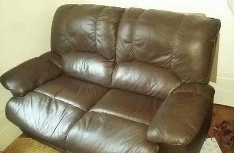 Free two seater reclining sofa