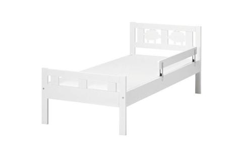 Ikea toddler bed with one safety rail