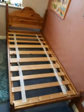 pine 3 ft single bed FREE