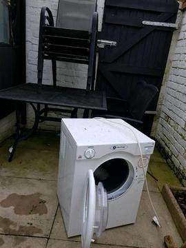 SCRAP METAL/UNWANTED 3kg dryer and table and chairs. Pick up only. Free