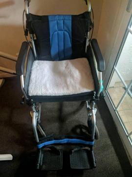 Wheelchair and memory foam seat