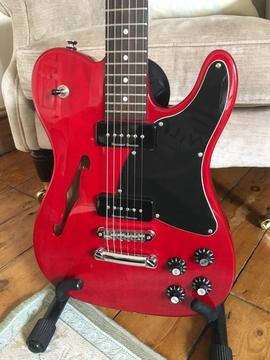 Fender Thinline JA-90 'Jim Adkins' Signature Telecaster Guitar - Crimson Red