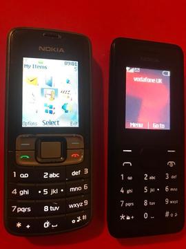 2x Old school Nokia’s 3109 and 106.1 Unlocked