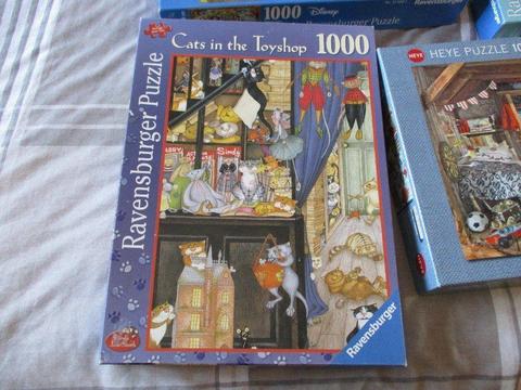 6 x 1000 piece Jigsaws - £4.00 - The Lot