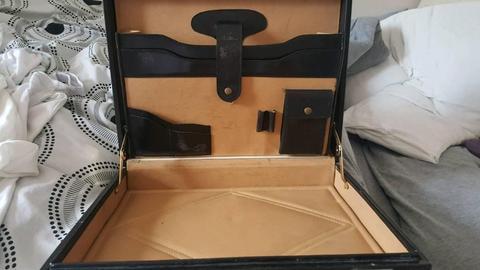 black leather briefcase good condition