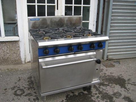 Blue Seal G506DF 6 burner cooker range gas. Catering equipment