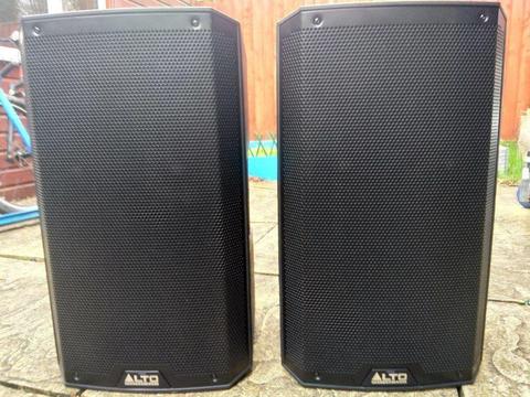 Alto TS212 Active 1100watt 12 inch Speakers (pair) With Bags Excellent Working Condition