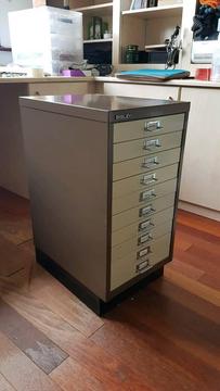Bisley 10 multi-drawer filing cabinet