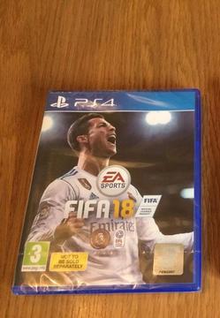 PS4 Fifa 18 Brand New Sealed