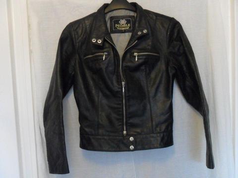 NOBLE COLLECTION LADIES LEATHER JACKET - SIZE 10