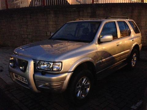 2003 Vauxhall frontera diesel low mileage MOT DECEMBER SWAP OR PX