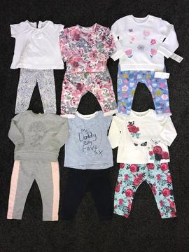 Bundle of girls clothes 9-12 months