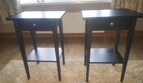 Two Ikea hemnes bedside tables