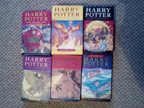 8 Harry Potter books JK Rowling