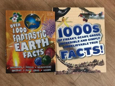 Facts books x 2 1000’s earth facts & freaky facts