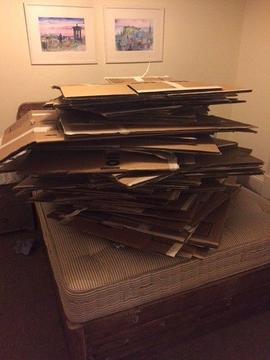 Assorted Used Cardboard Moving Boxes
