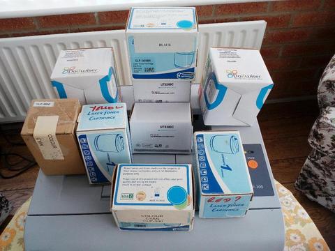Toner Cartridges for Samsung CLP 300 series colour printer
