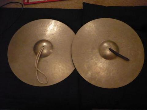 Rare Vintage Stambul Paiste Cymbals 15.25 inch 1214 grms per cymbal