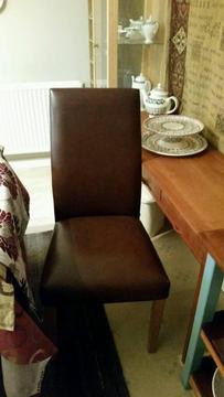 Multi York Brown Leather Chair