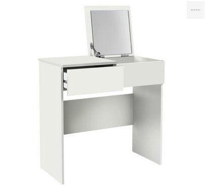 HOME Malibu 1 Drawer Dressing Table with Mirror - White