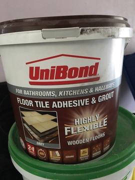 Unibond floor tile adhesive