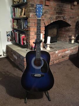 Falcon guitar and stand