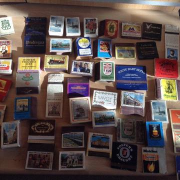 Over 70 Matchbox Labels/Tops Mainly from the 1970's