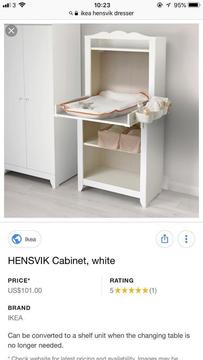Ikea hensvik wardrobe and dresser/changing unit