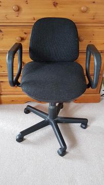 FREE - Kinnarps adjustable office chair in charcoal cloth. MUST GO THIS WEEK