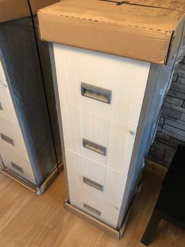 X2 4 drawer lockable filing cabinets