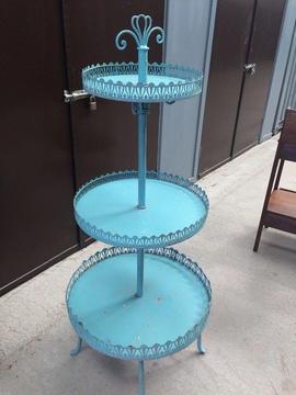 Three Tier Turquise Display Stand