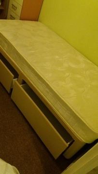 Single Divan Bed for Sale - only used twice
