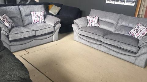 3 x 2 Sofa Set Grey