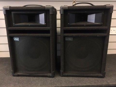 Pair of Deltec GX12 PA Speakers