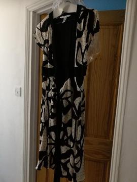 Size 8 or 10 designer silk wrap dress £10