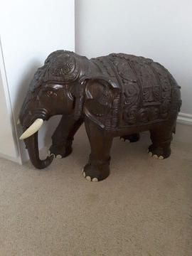 Vintage possibly Edwardian gipsum Elephant