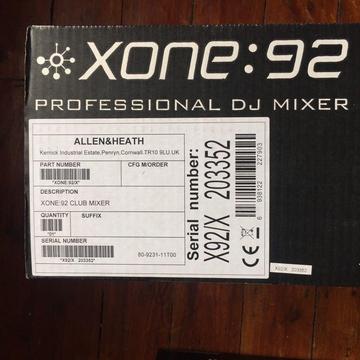 Allen & Heath XONE 92 used by only one person very good condition