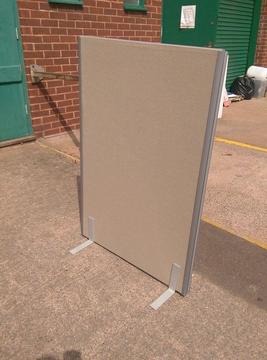Free standing office dividers / office partitions 80cms wide approx 120cms in Beige