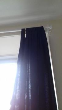 Curtains / 1 set / very long / dark blue/ suit big windows