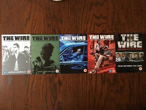 THE WIRE COMPLETE TV SERIES, FIVE SEASONS IN DVD EXCELLENT CONDITION